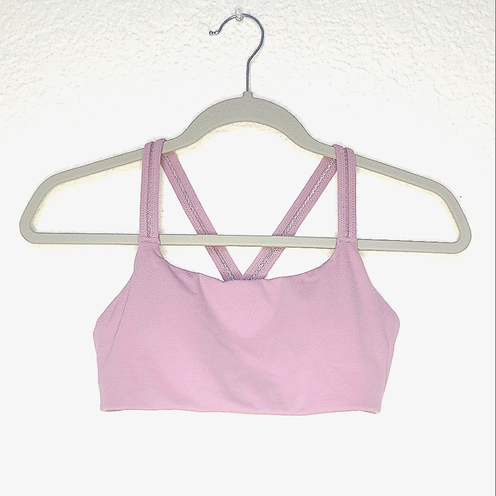 Athleta sports bra, Size XS, light pink.